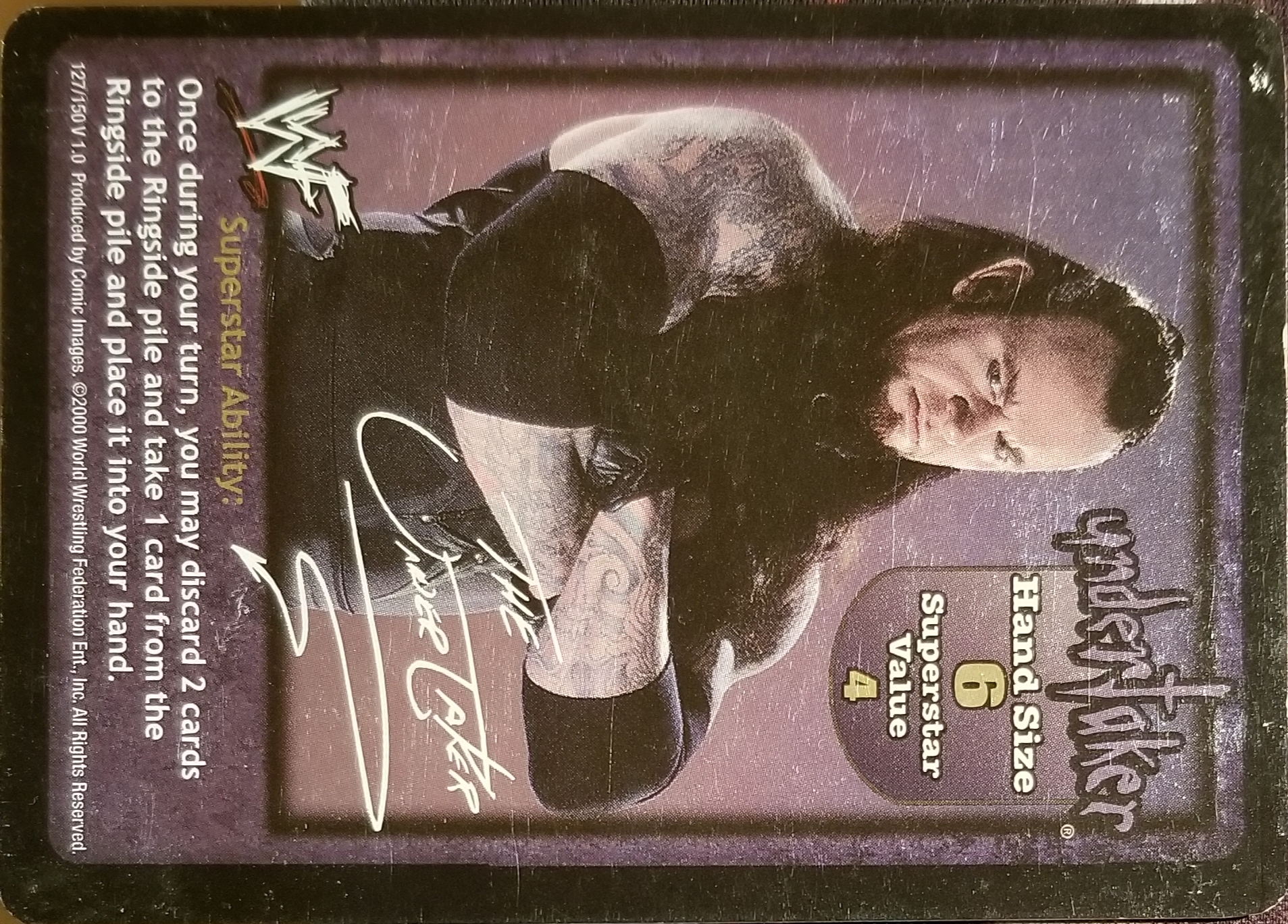 Undertaker face card